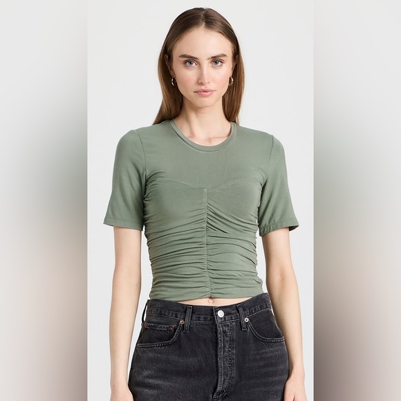 Jonathan Simkhai Tops - Jonathon Simkhai Tansy Clean Stretch Jersey Top In Green XS NWOT